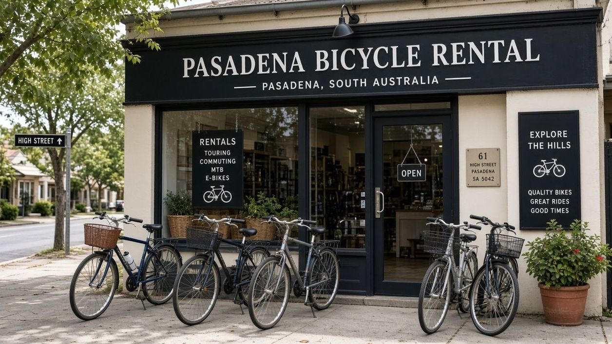 Bicycle ready for a local ride in Pasadena