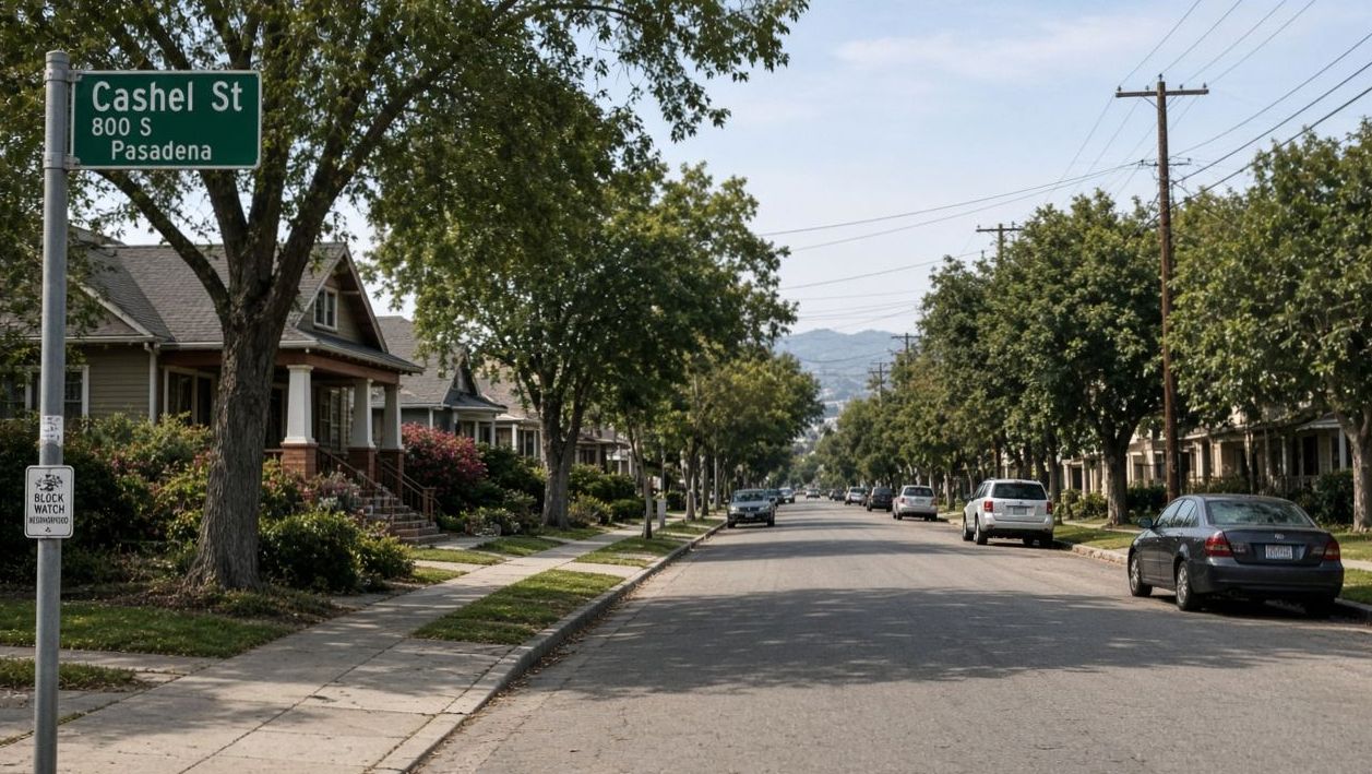 Bicycle route scene near Pasadena SA
